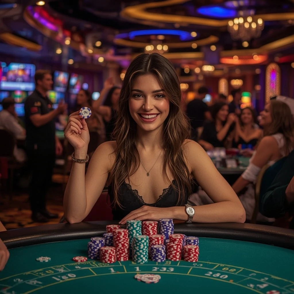 man holding a bonus at Happistar Casino